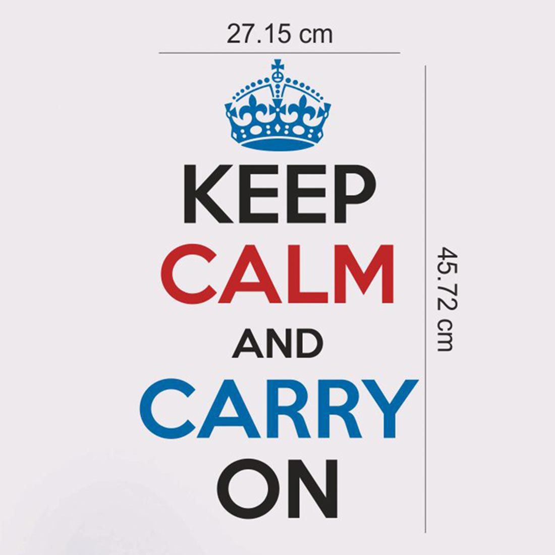 Asian Paints Wall Ons Keep Calm Quotes Carry On Wall Sticker