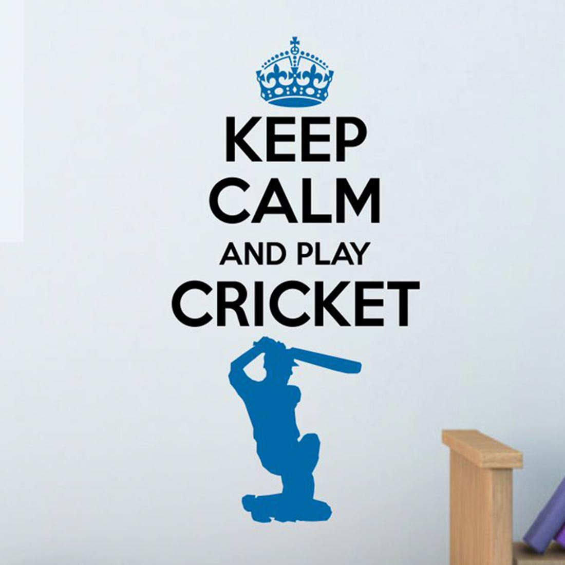 Keep Calm Quotes Play Cricket - Wall Stickers & Decals by Asian Paints