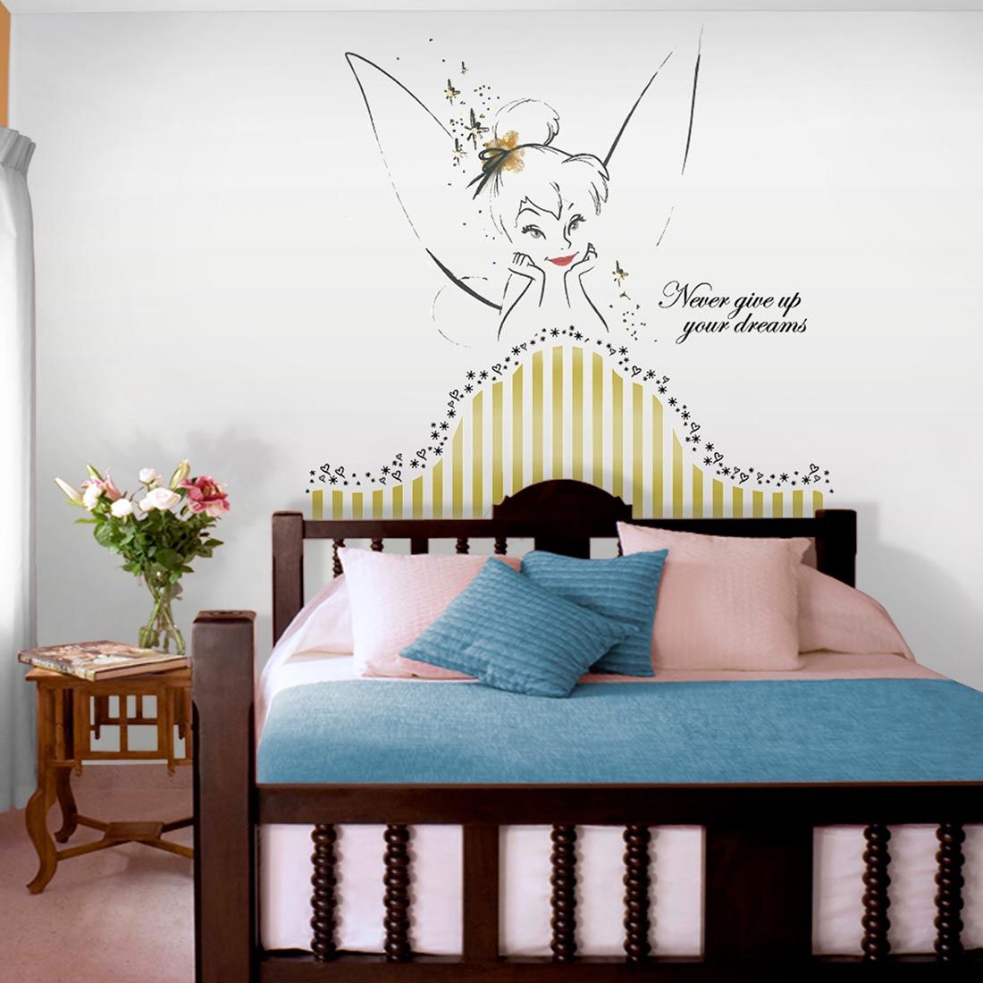Original Disney Fairies Tinkerbell Headboard Giant Wall Sticker Online Shop Asian Paints