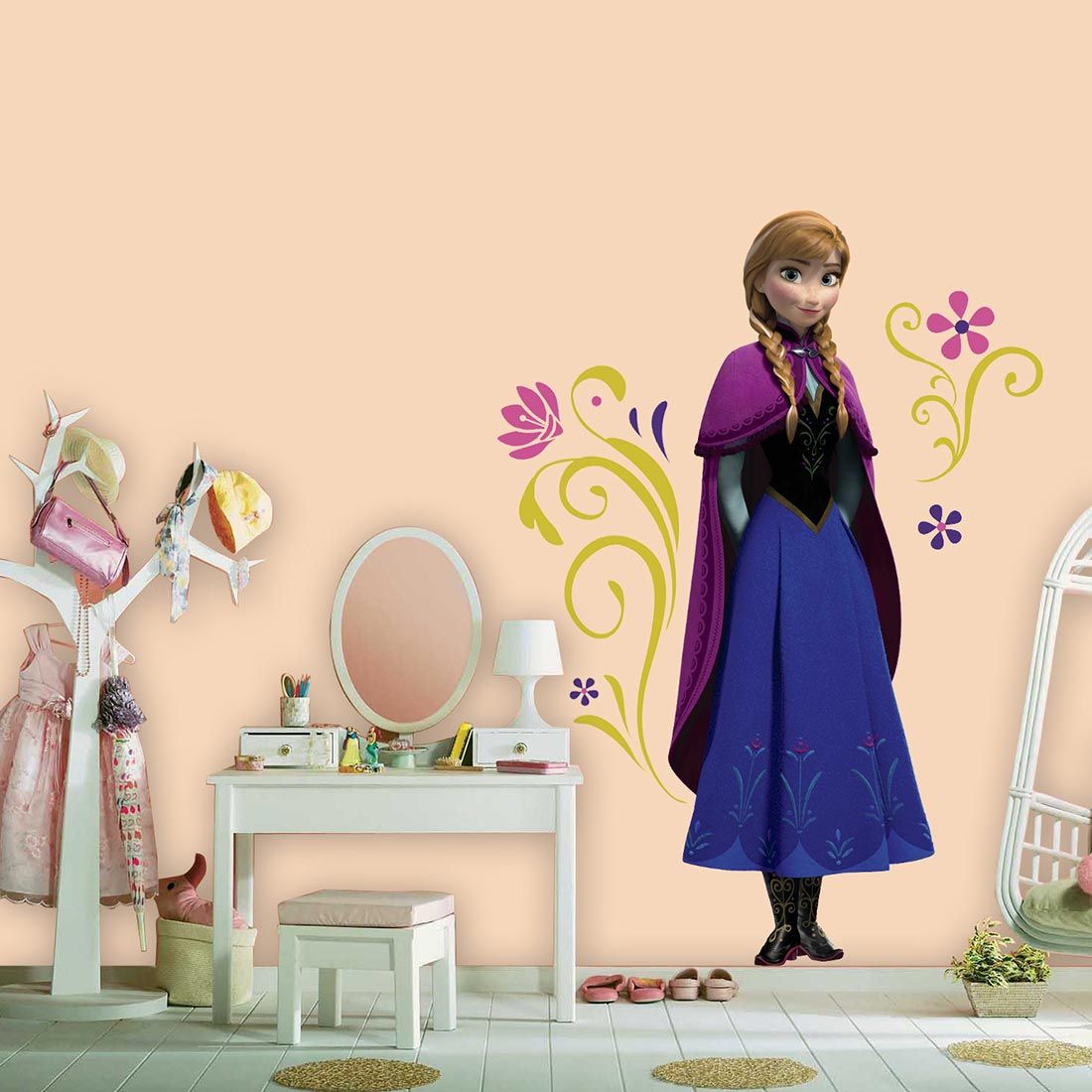 Original Disney Frozen Anna with Cape Giant - Wall Stickers ...