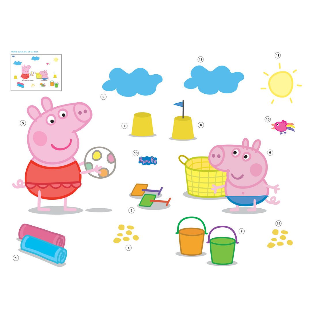 peppa pig beach ball
