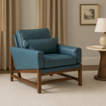 Tomas Accent Chair in Leather