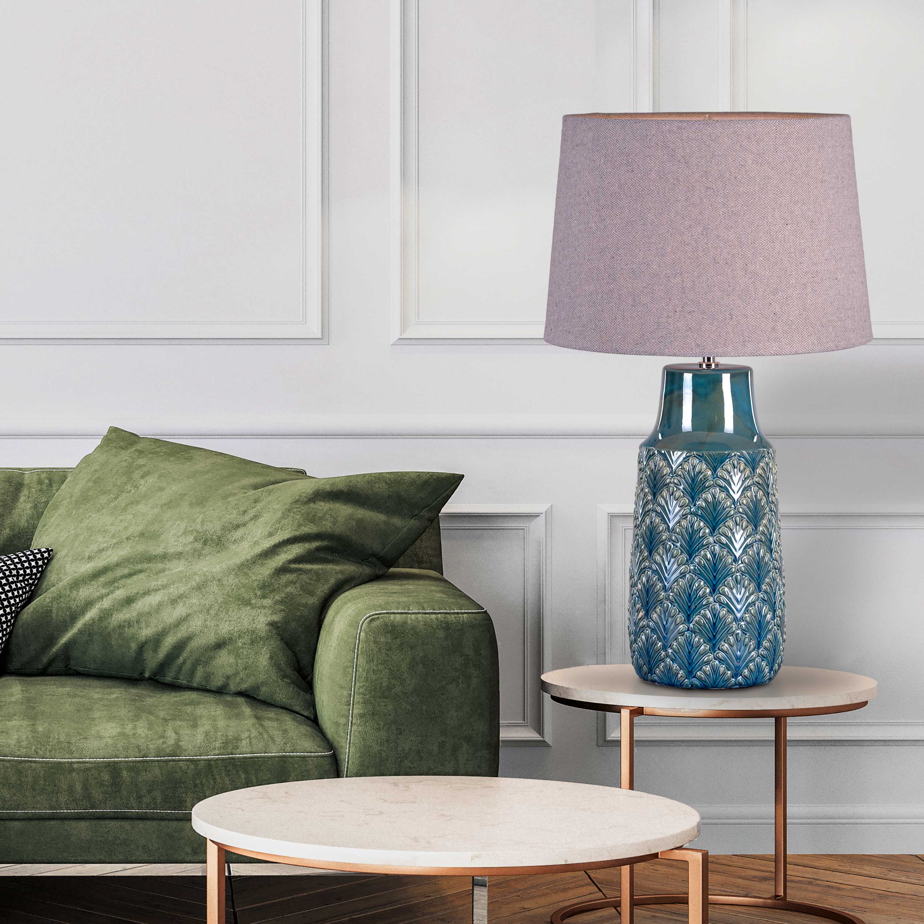 Bahama Blues Ceramic Table Lamp