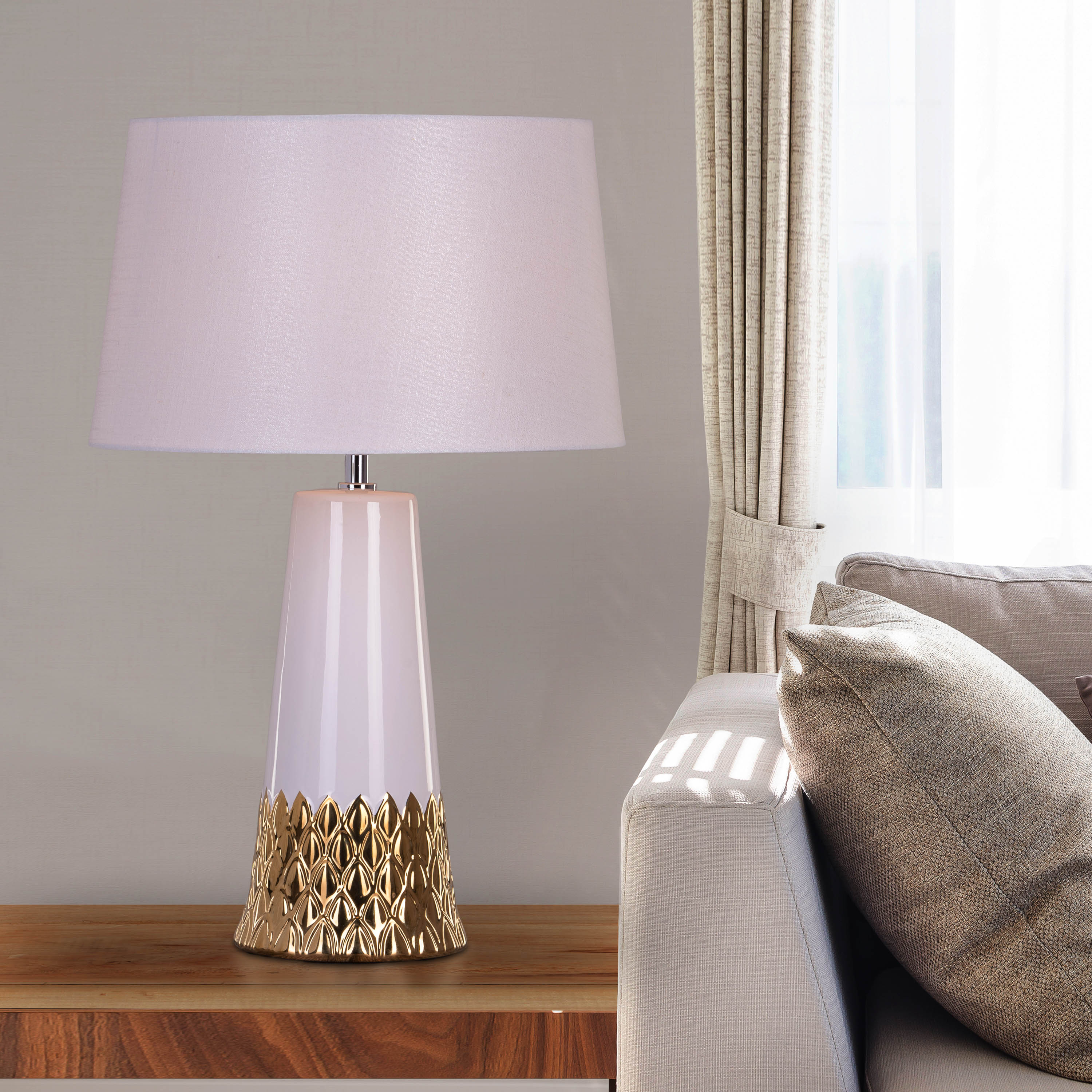 Day For a Knight Ceramic Table Lamp