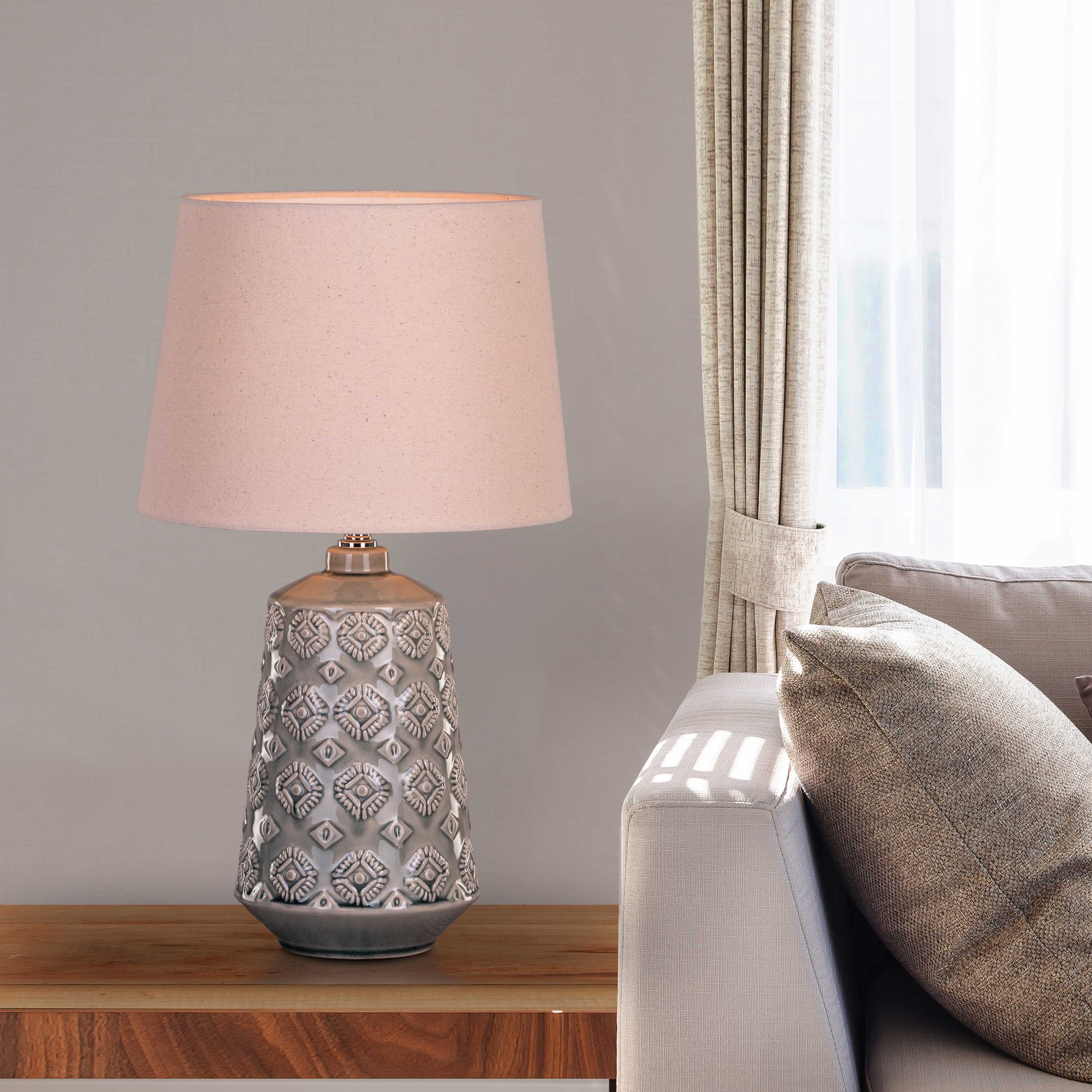 Winter Frost Ceramic Table Lamp