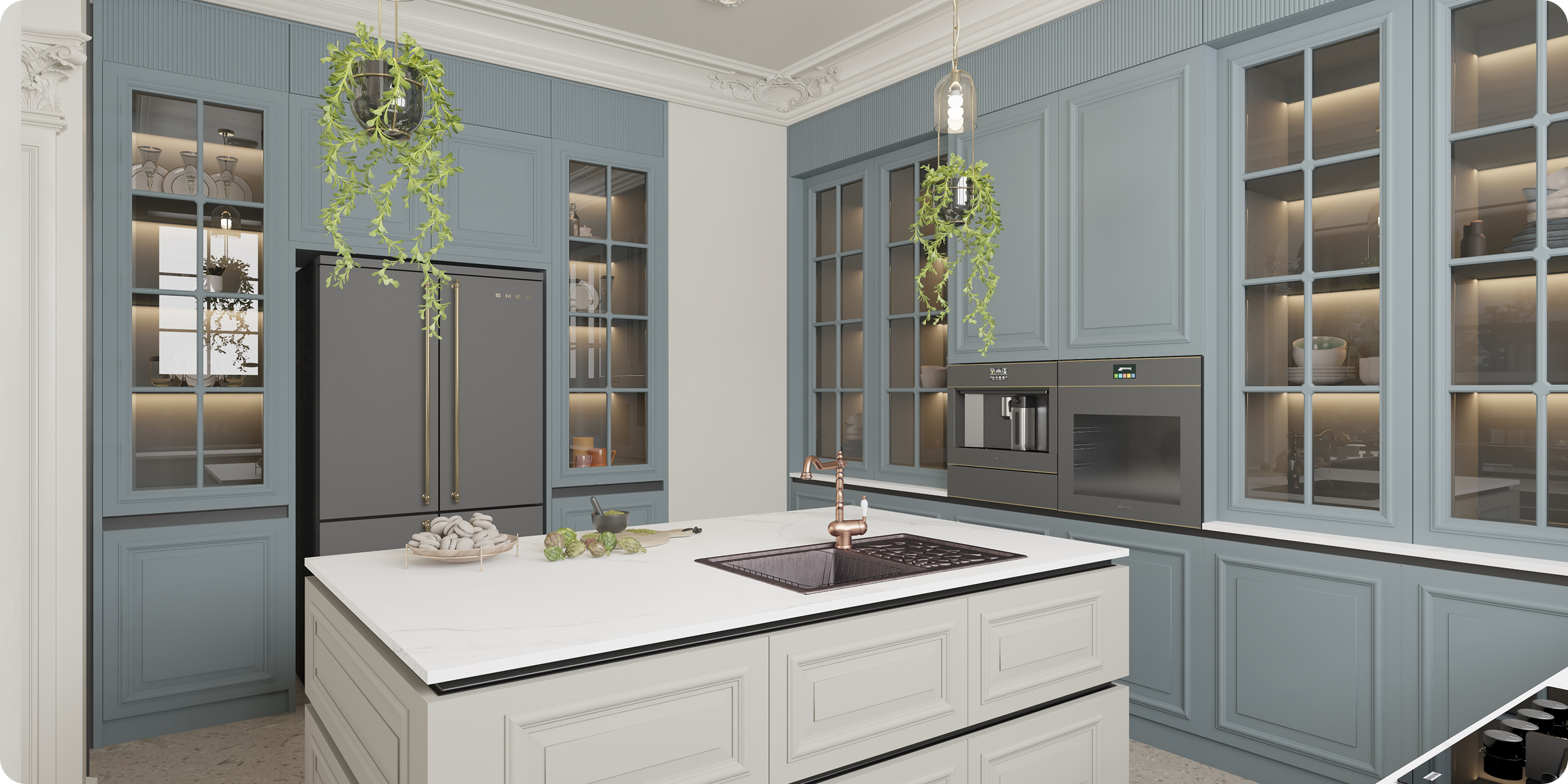 white kitchen