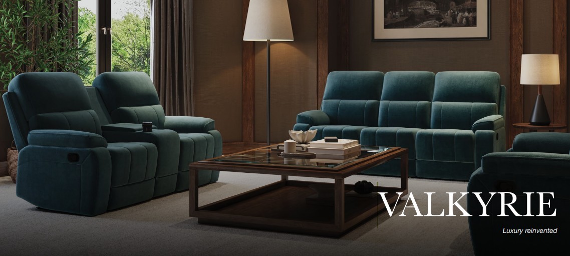 Valkyrie 2S Recliner w. Console - D. Blue