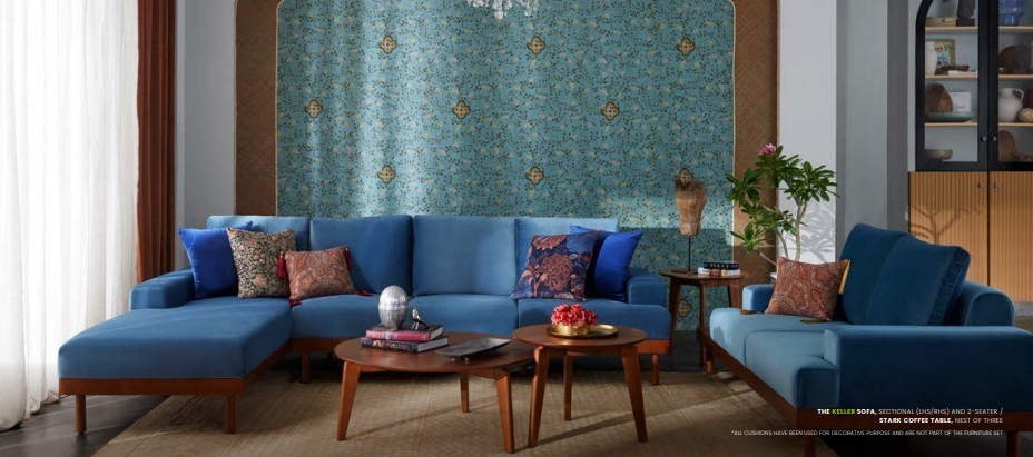 Keller Sectional Sofa (3S + Chaise) RHS