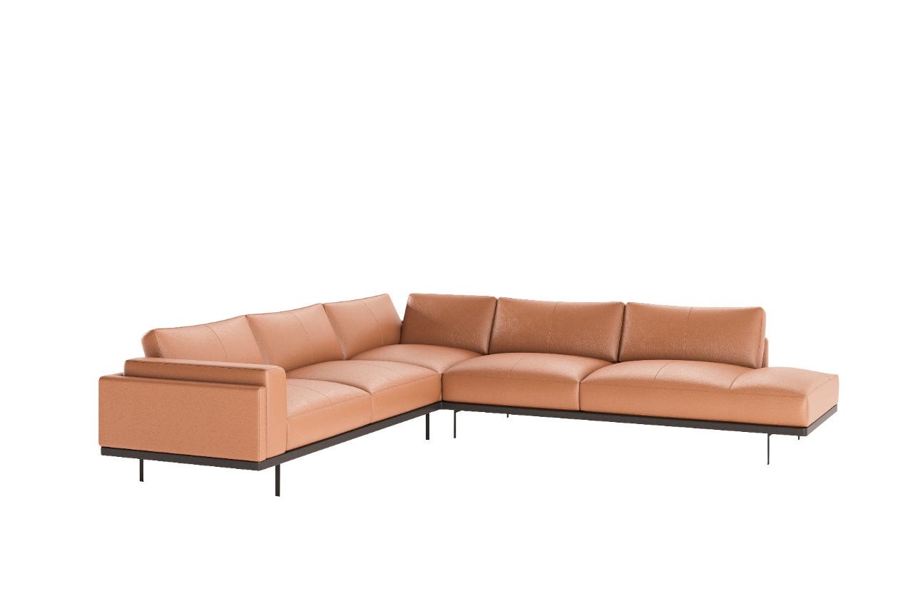 Augustine Sectional Sofa - Leather