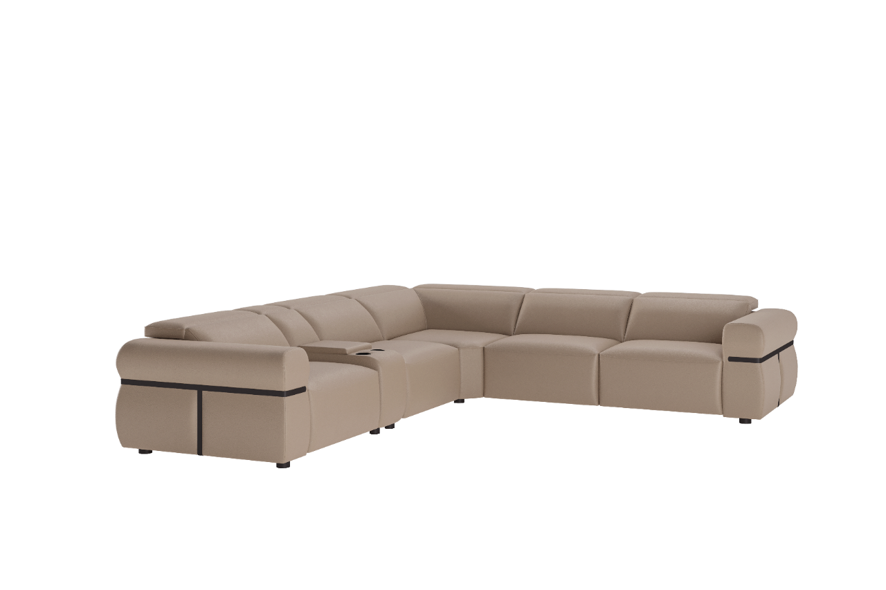 Ingrid Sectional Sofa - Leather