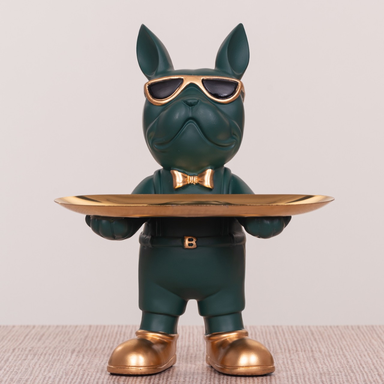 Swag Life (Green, Gold) Home Decor Tray
