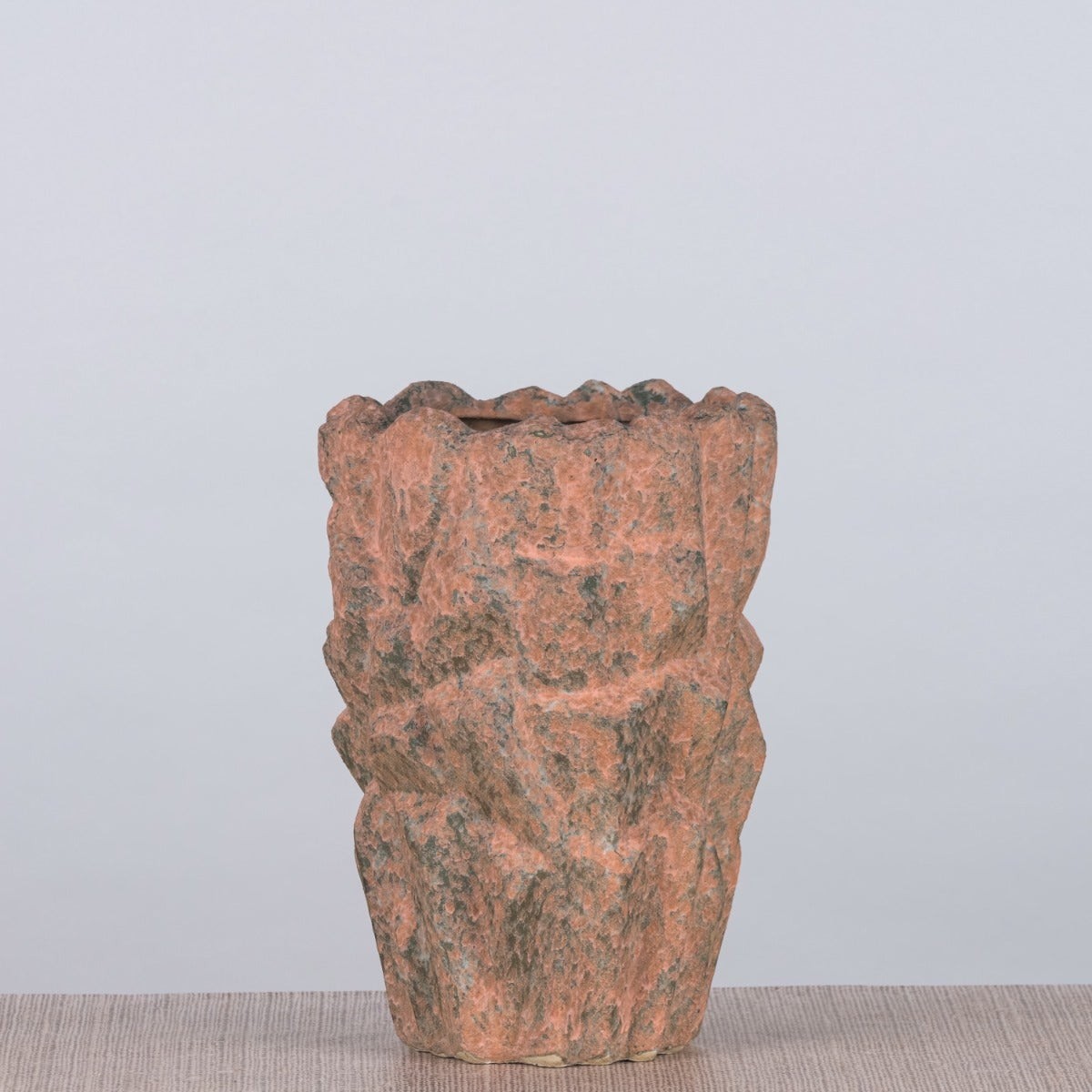 Dusk Duty (Peach / Dark Grey) Ceramic Planter