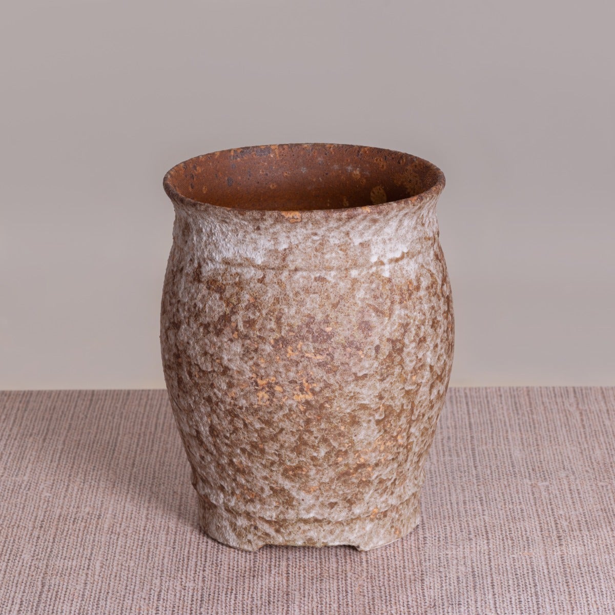 Large Kew Gardens Ceramic Indoor Planter - Mocha Brown Fluted Tulip Design main image 0