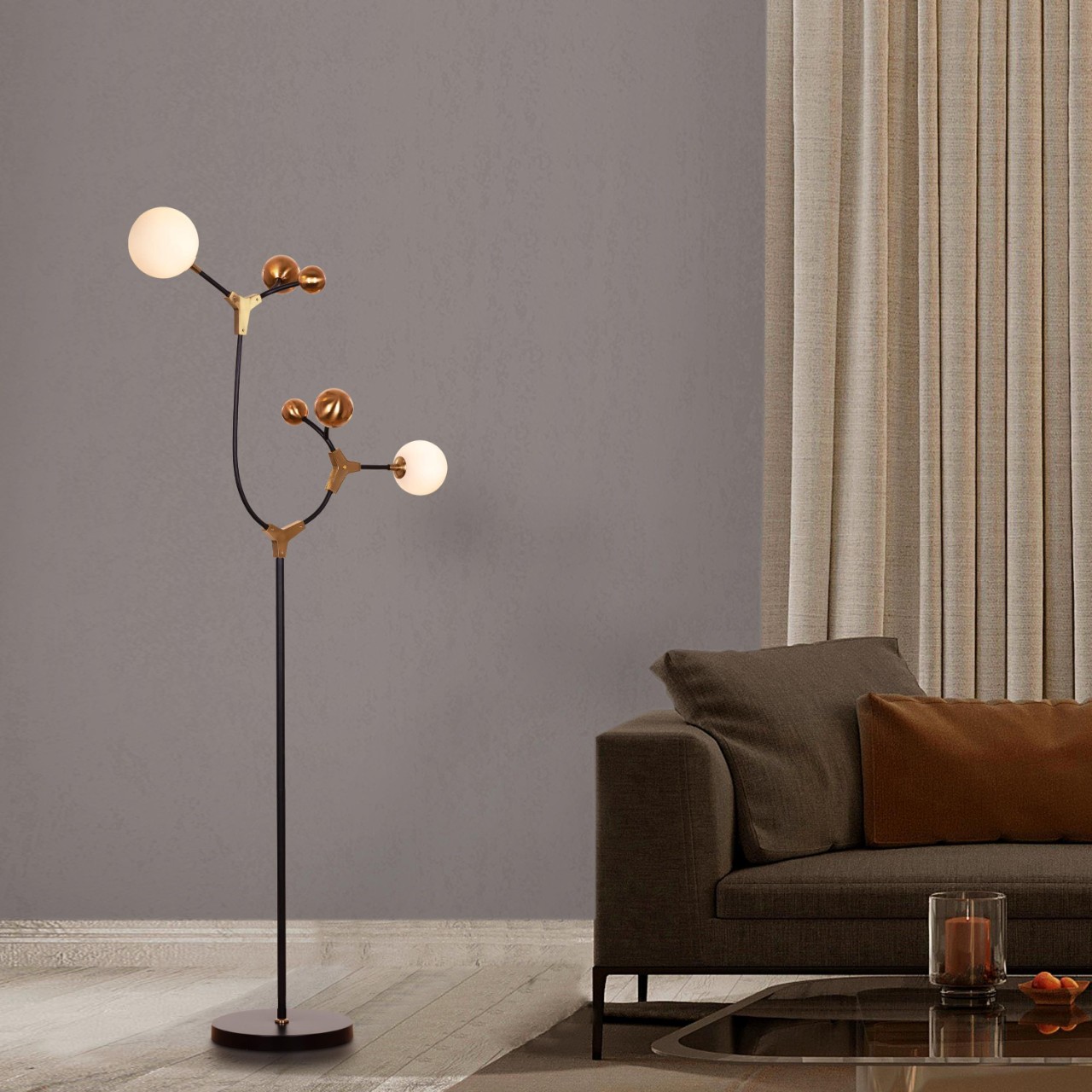 Owe & Awe (Black) Floor Lamp