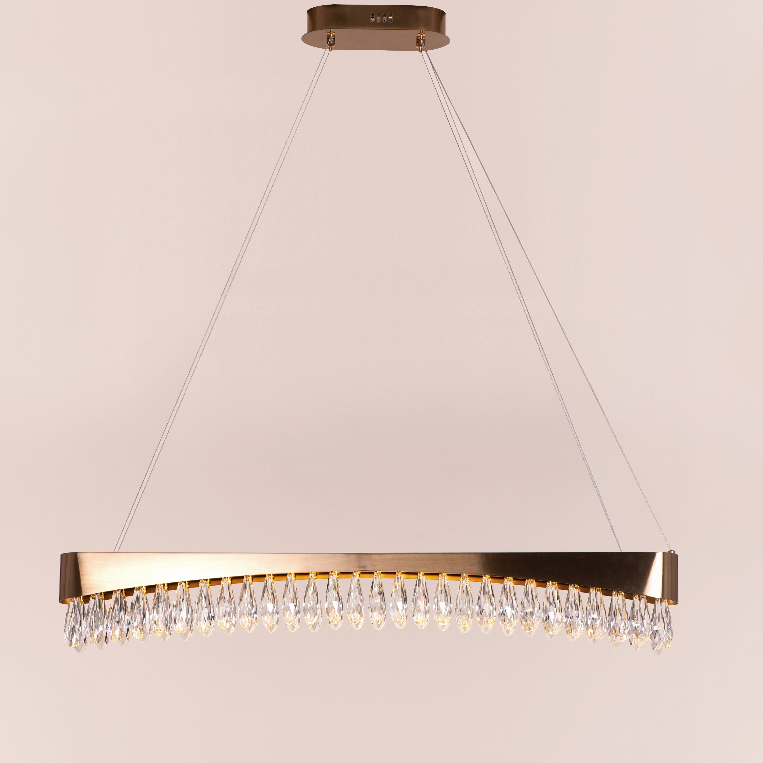 Meant To Be (Medium, Gold, Dimmable LED with Remote Control) Chandelier