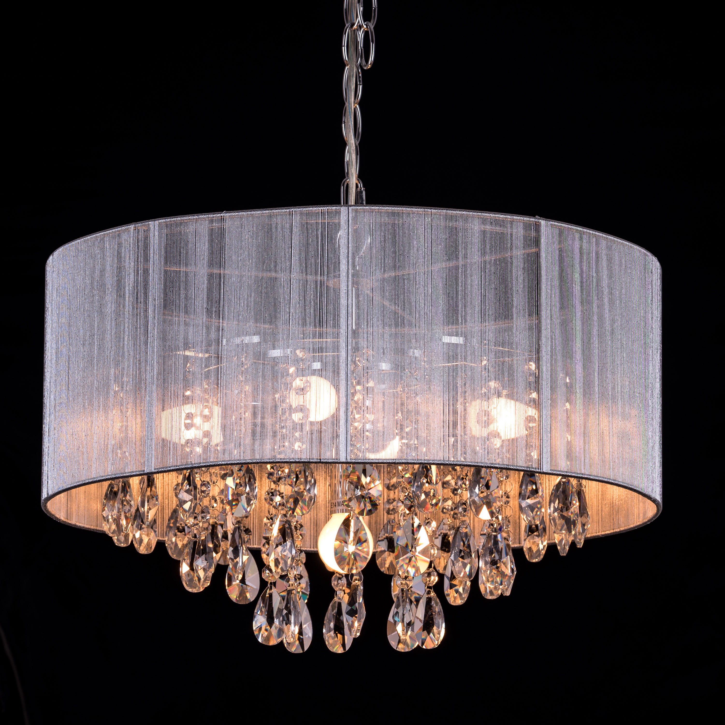 Petit Crystal Deluxe 20 Light 120V Chandelier in Polished Silver with Clear Radiance Crystal main image 1