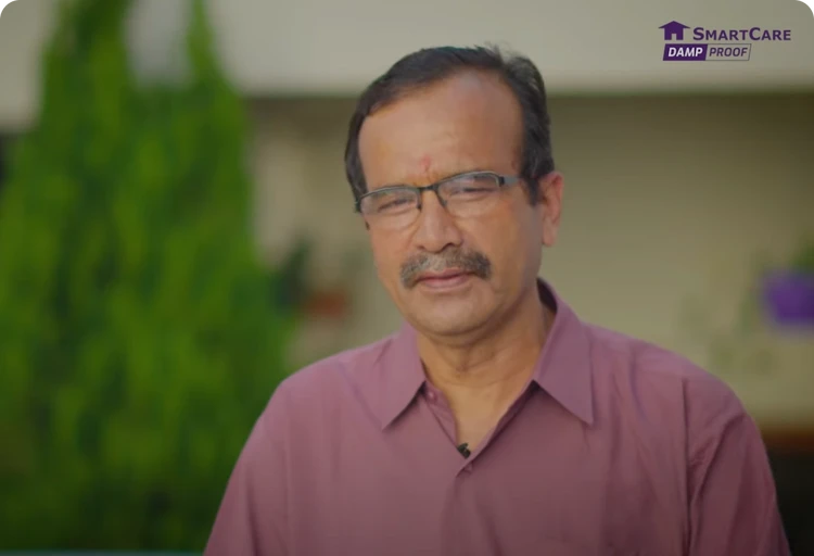 Customer testimonial for terrace waterproofing by Asian Paints