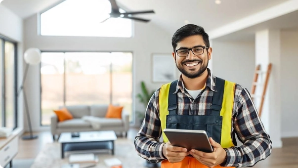 Contractor in home