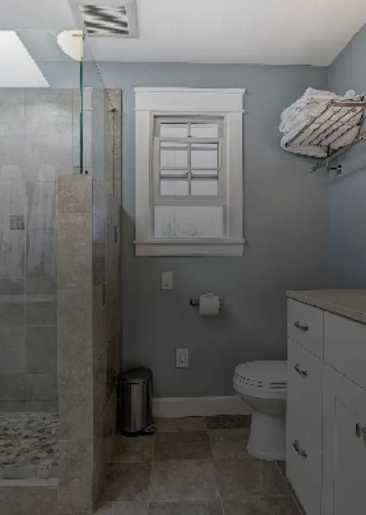 Waterproofing for a grey bathroom