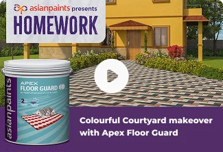 Vibrant Courtyard makeover with Apex Floor Guard.